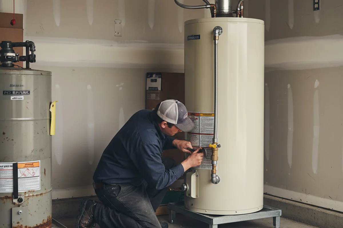 Water heater and shutoff valve replacement in Whitesboro
